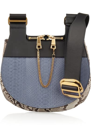 chloe drew python bag.